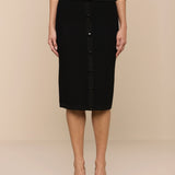 L'AGENCE - Melania Pointelle Knit Skirt
