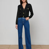 L'AGENCE - Blanca Sequin Cardigan