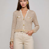 L'AGENCE - Blanca Sequin Cardigan