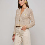 L'AGENCE - Blanca Sequin Cardigan