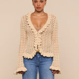 L'AGENCE - Solaris Crocheted Cardigan