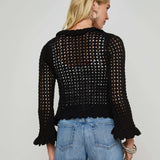 L'AGENCE - Solaris Crocheted Cardigan