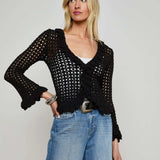 L'AGENCE - Solaris Crocheted Cardigan