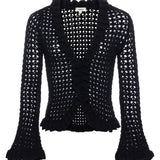 L'AGENCE - Solaris Crocheted Cardigan