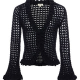L'AGENCE - Solaris Crocheted Cardigan