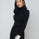 L'AGENCE - Flora Poplin Cuff Turtleneck