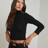 L'AGENCE - Kamdyn Cropped Turtleneck
