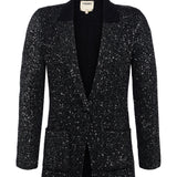 L'AGENCE - Leonora Sequin Knit Blazer