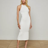 L'AGENCE - Kimi Pleat Hem Midi Dress