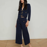 L'AGENCE - Madrid Wide-Leg Knit Pant
