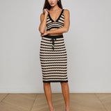 L'AGENCE - Lacen Pointelle Knit Skirt