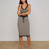 L'AGENCE - Lacen Pointelle Knit Skirt
