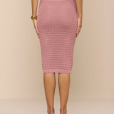 L'AGENCE - Lacen Pointelle Knit Skirt