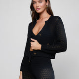 L'AGENCE - Orla Pointelle Knit Cardigan