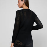L'AGENCE - Orla Pointelle Knit Cardigan