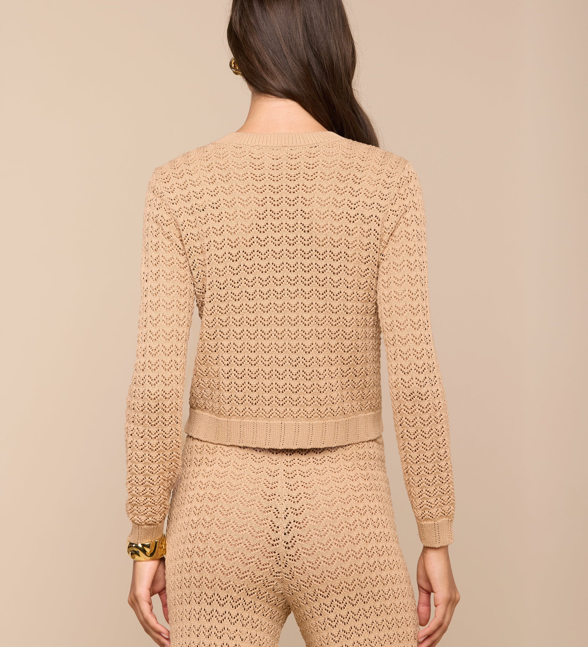 L'AGENCE - Orla Pointelle Knit Cardigan