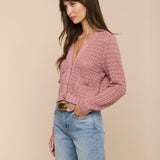 L'AGENCE - Orla Pointelle Knit Cardigan