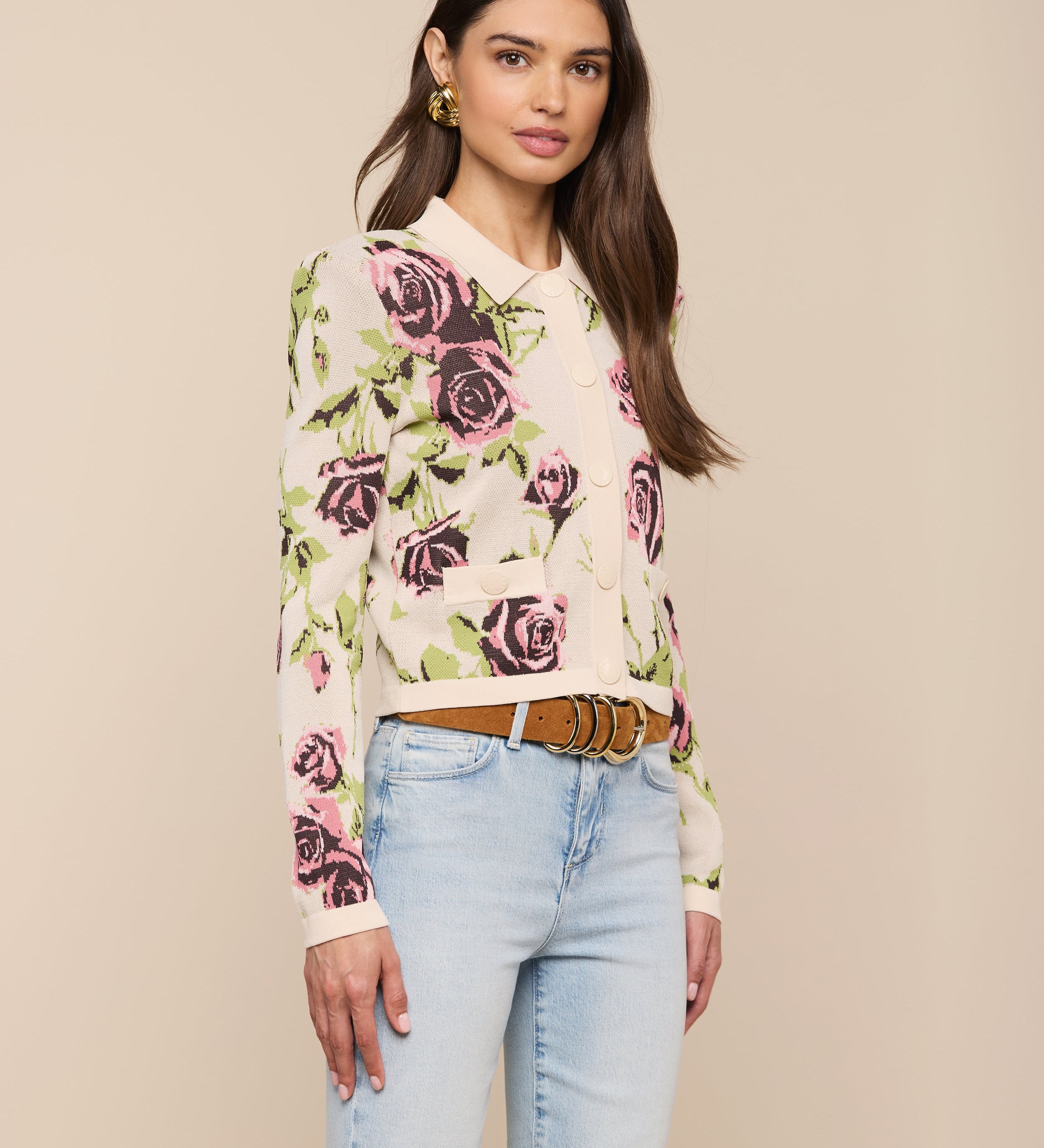 L'AGENCE - Osiris Jacquard Cardigan