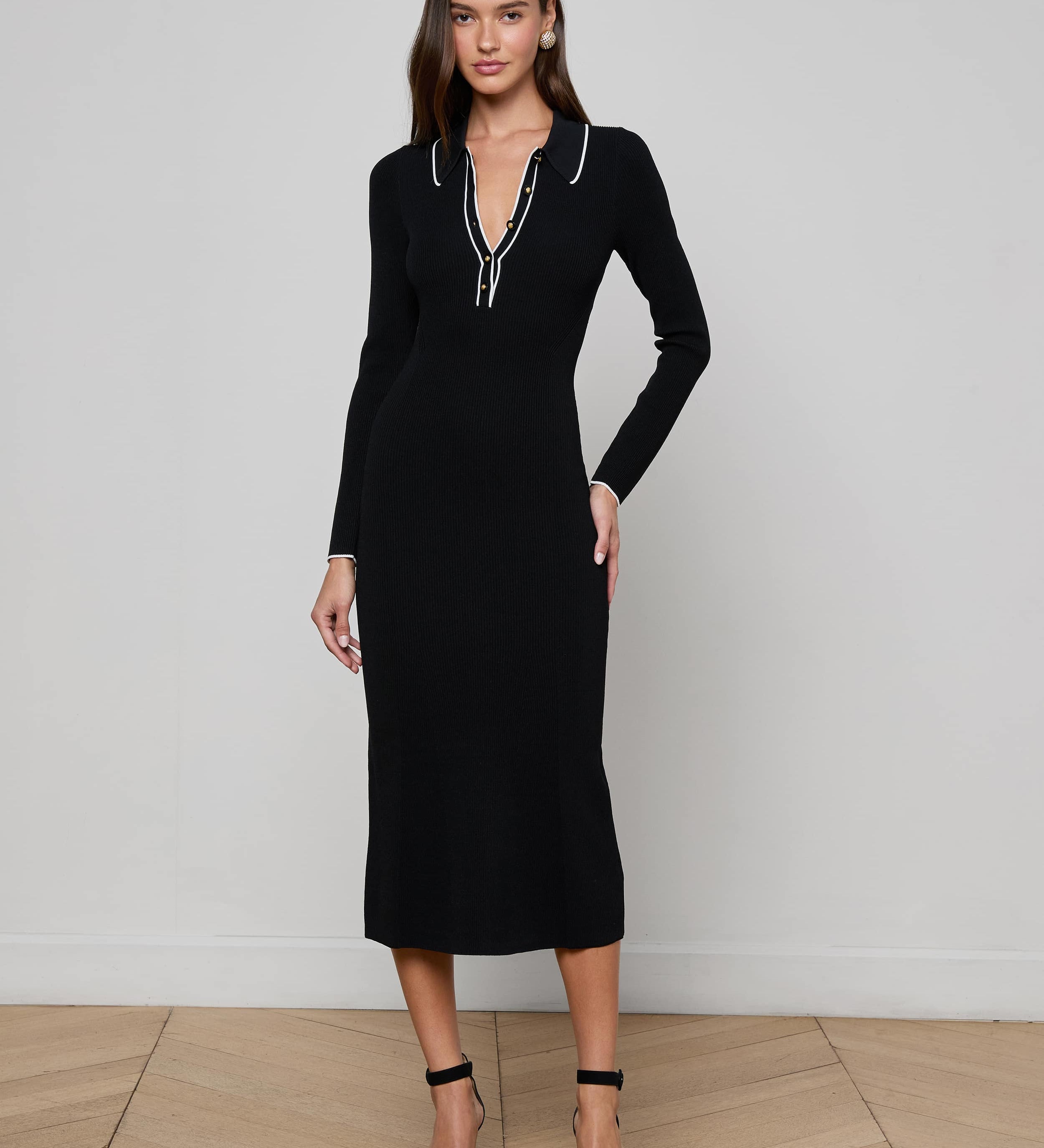L'AGENCE - Yaretzi Knit Midi Dress