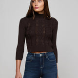 L'AGENCE - Kamdyn Cropped Sweater