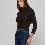 L'AGENCE - Kamdyn Cropped Sweater