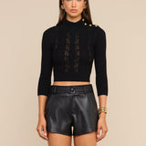 L'AGENCE - Kamdyn Cropped Sweater