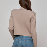 L'AGENCE - Elio Cropped Knit Blazer