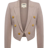 L'AGENCE - Elio Cropped Knit Blazer