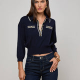 L'AGENCE - Malaki Cropped Sweater