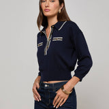 L'AGENCE - Malaki Cropped Sweater