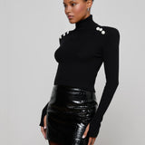 L'AGENCE - Colette Cropped Turtleneck