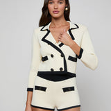 L'AGENCE - Janu Cropped Knit Jacket
