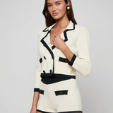 L'AGENCE - Janu Cropped Knit Jacket