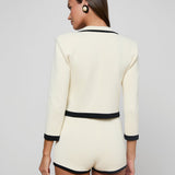 L'AGENCE - Janu Cropped Knit Jacket
