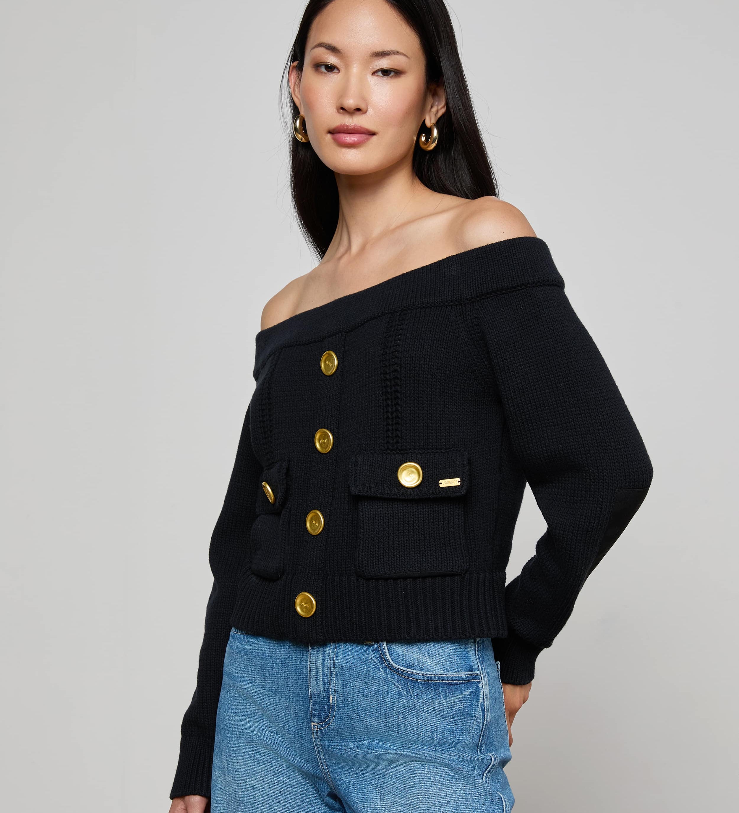 L'AGENCE - Teri Off - The - Shoulder Top