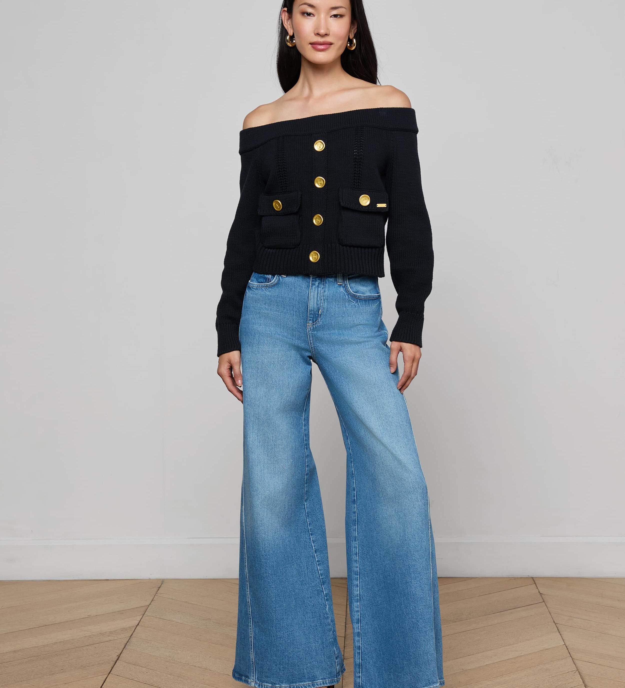 L'AGENCE - Teri Off - The - Shoulder Top