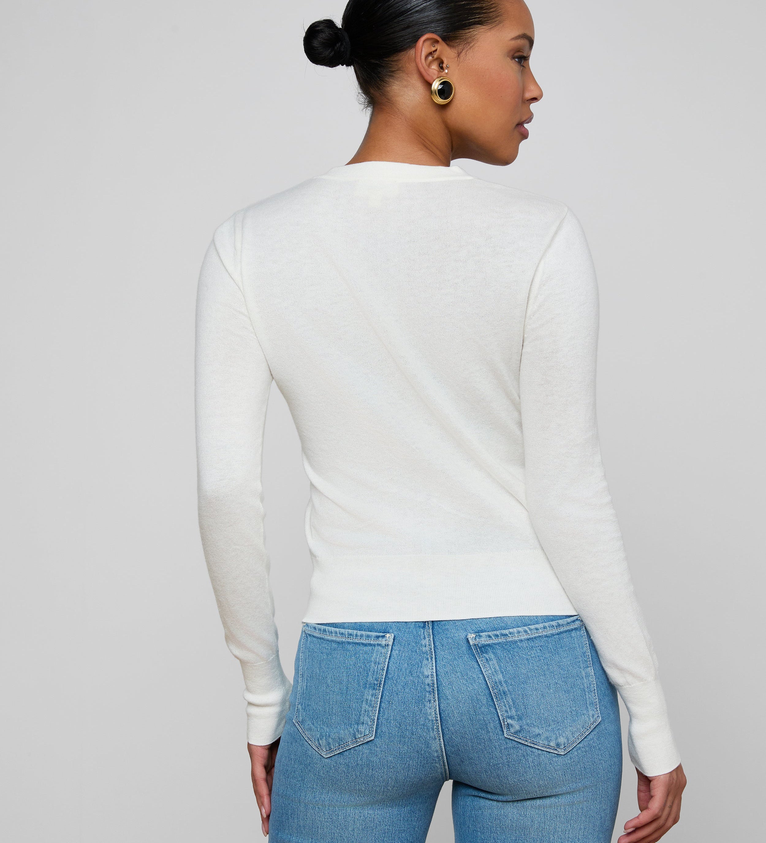 L'AGENCE - Ronda Knit Henley Top