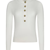 L'AGENCE - Ronda Knit Henley Top
