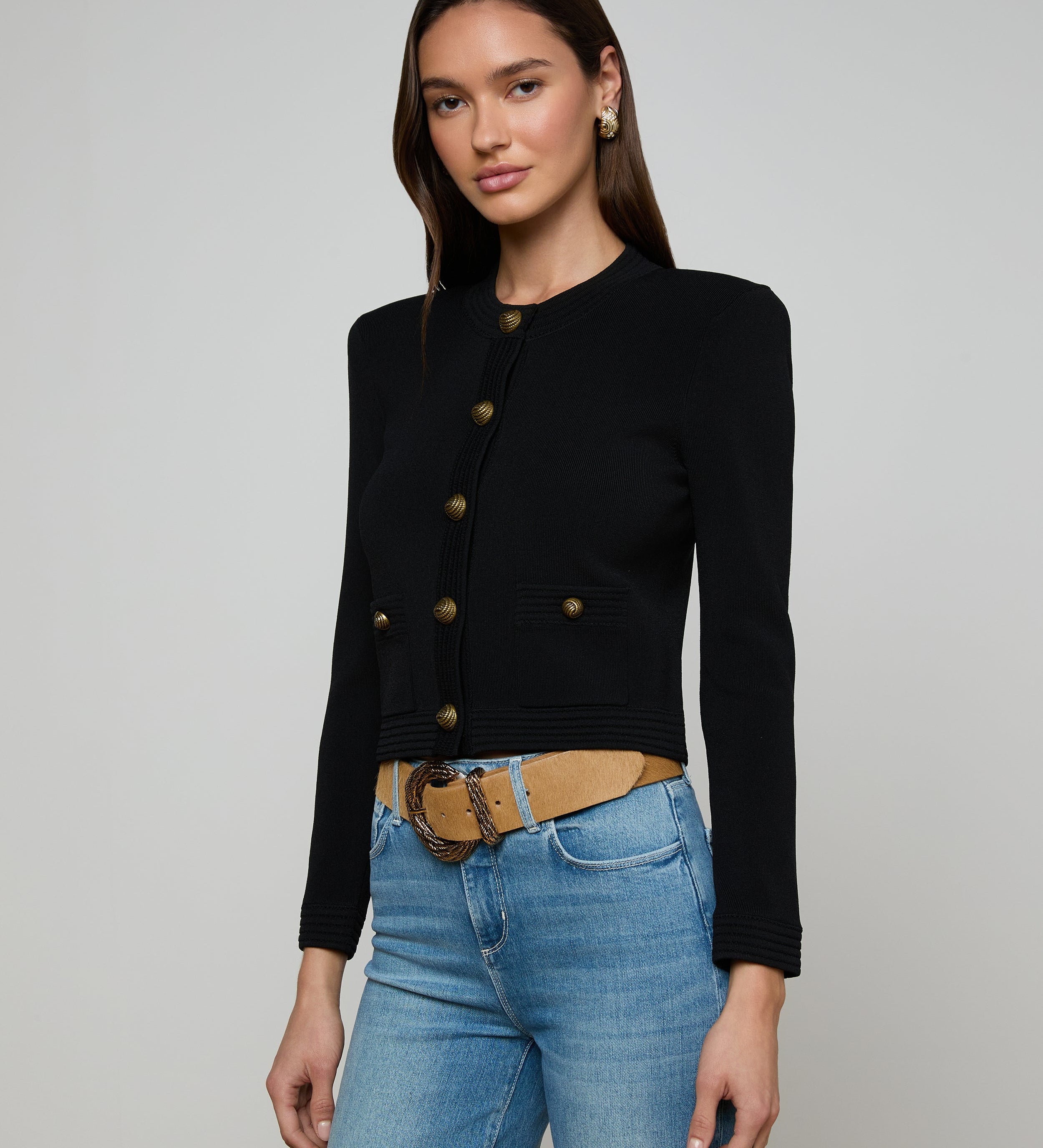 L'AGENCE - Patsy Cropped Cardigan