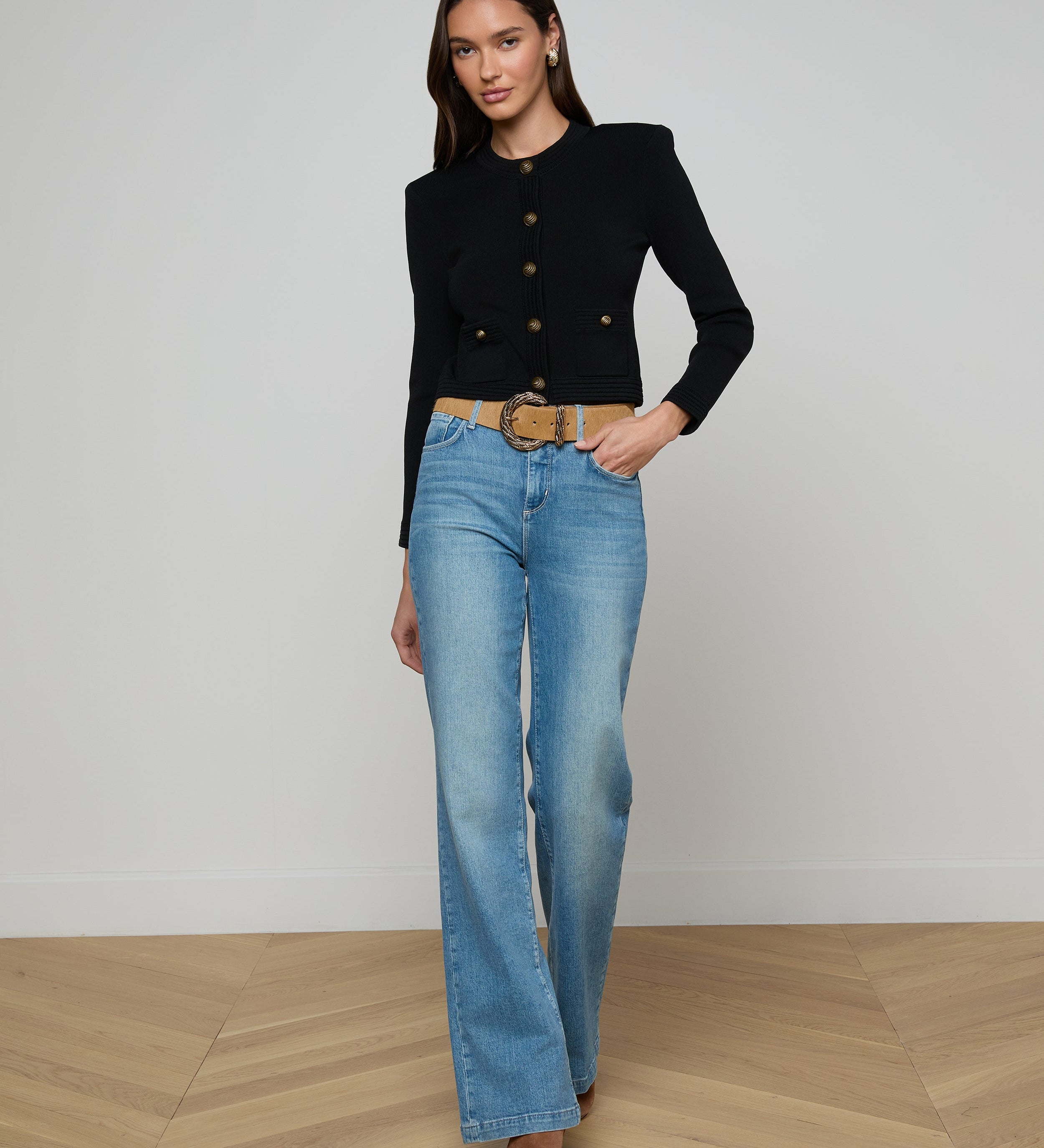 L'AGENCE - Patsy Cropped Cardigan