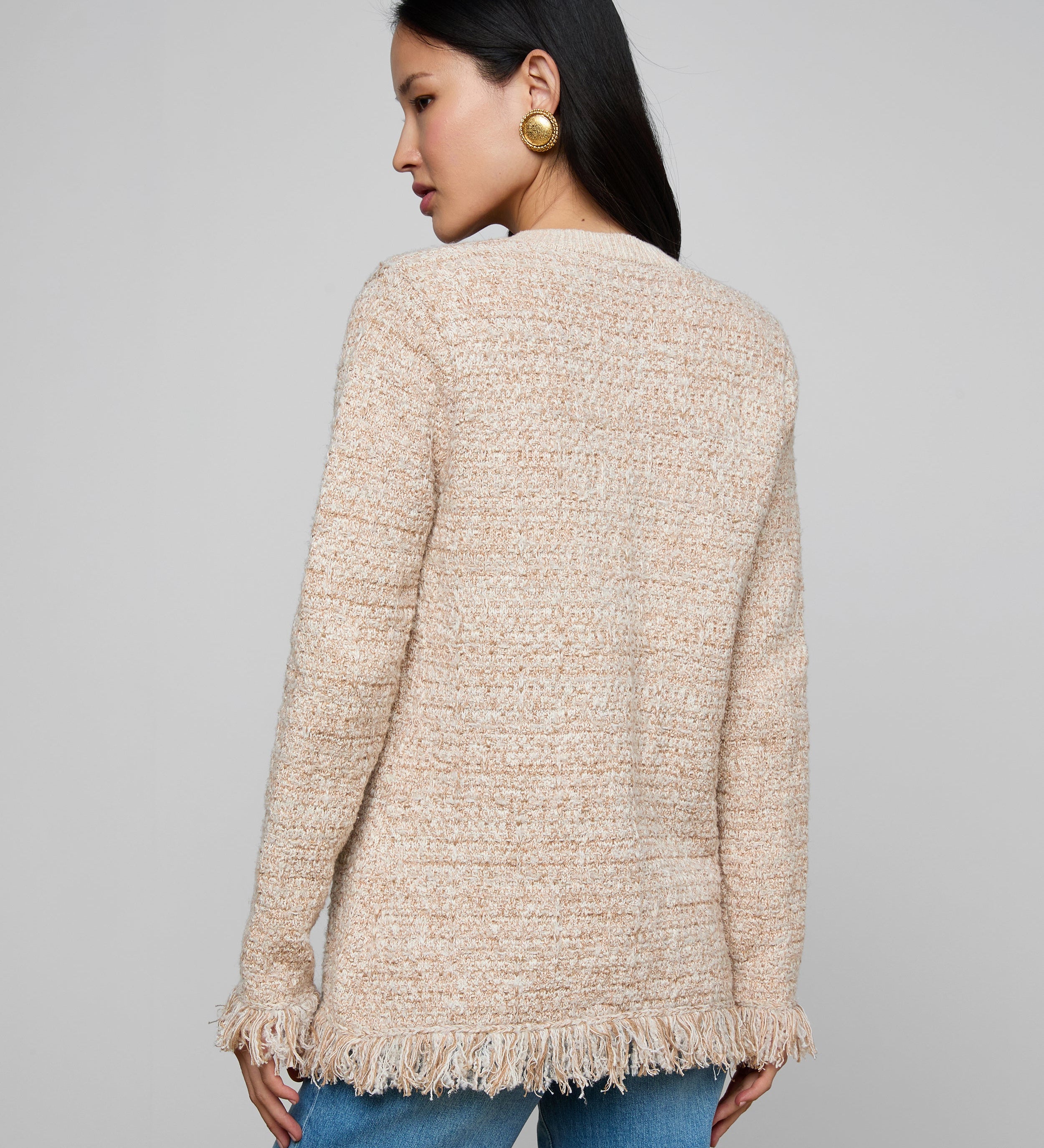L'AGENCE - Kastoria Fringe Cardigan