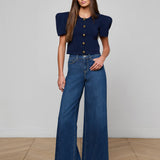 L'AGENCE - Britt Statement Shoulder Cardigan