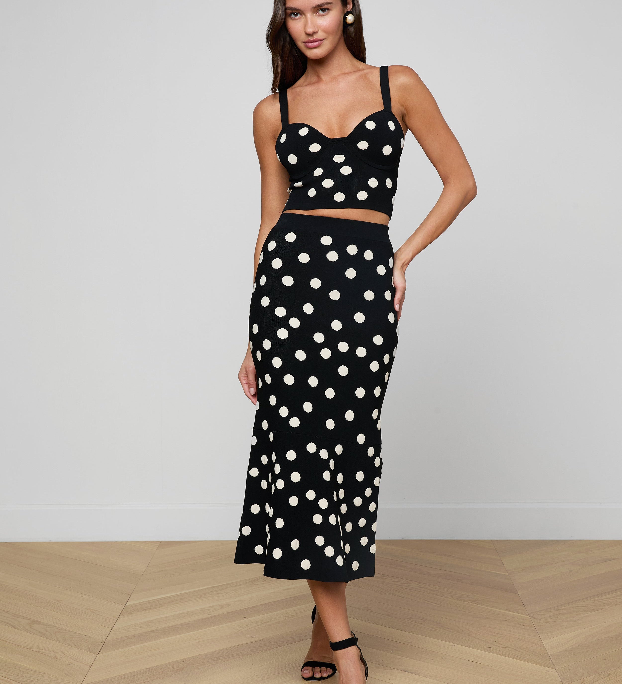 L'AGENCE - Mae Knit Flare Skirt