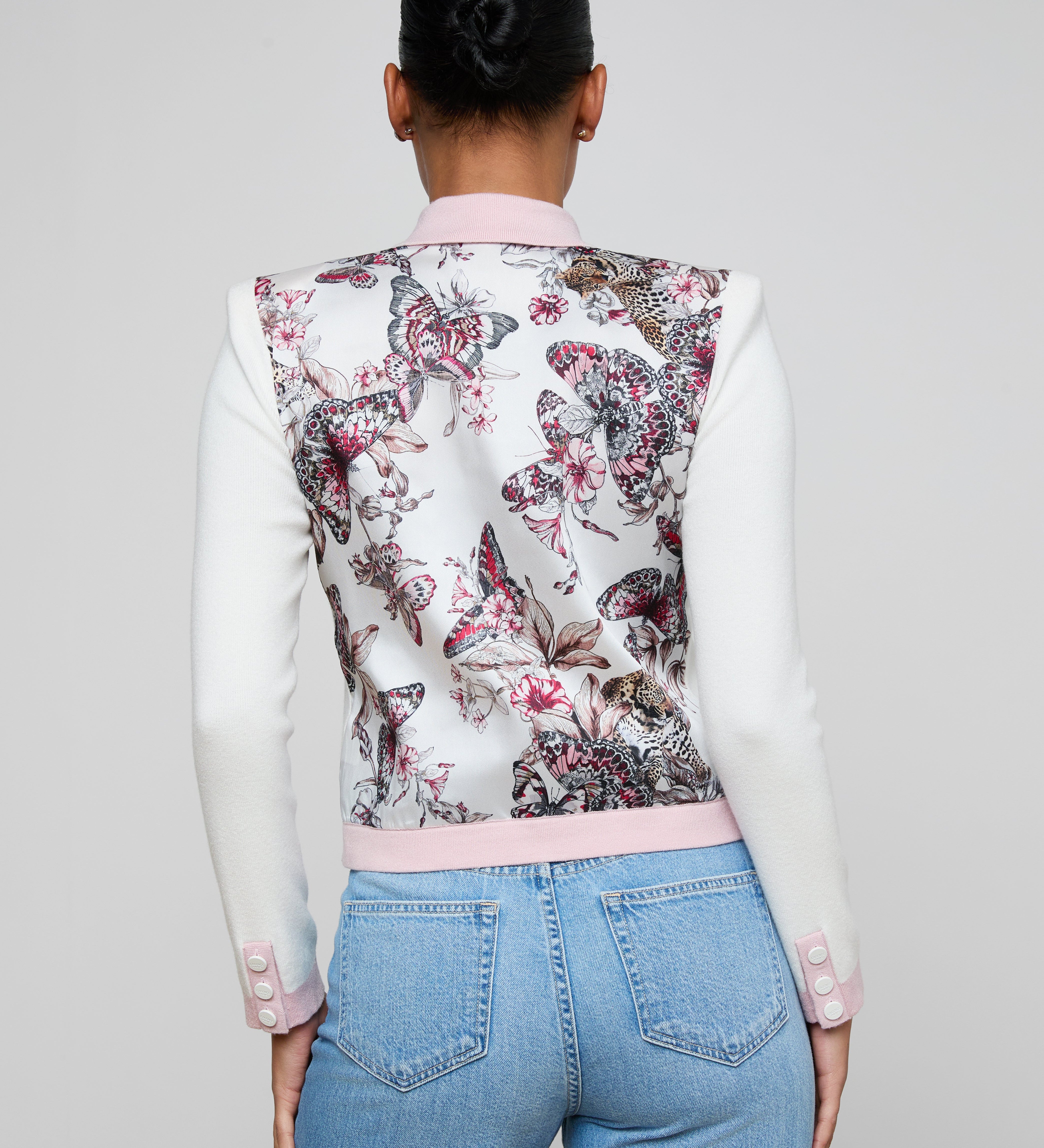 L'AGENCE - Nomi Satin Back Cardigan