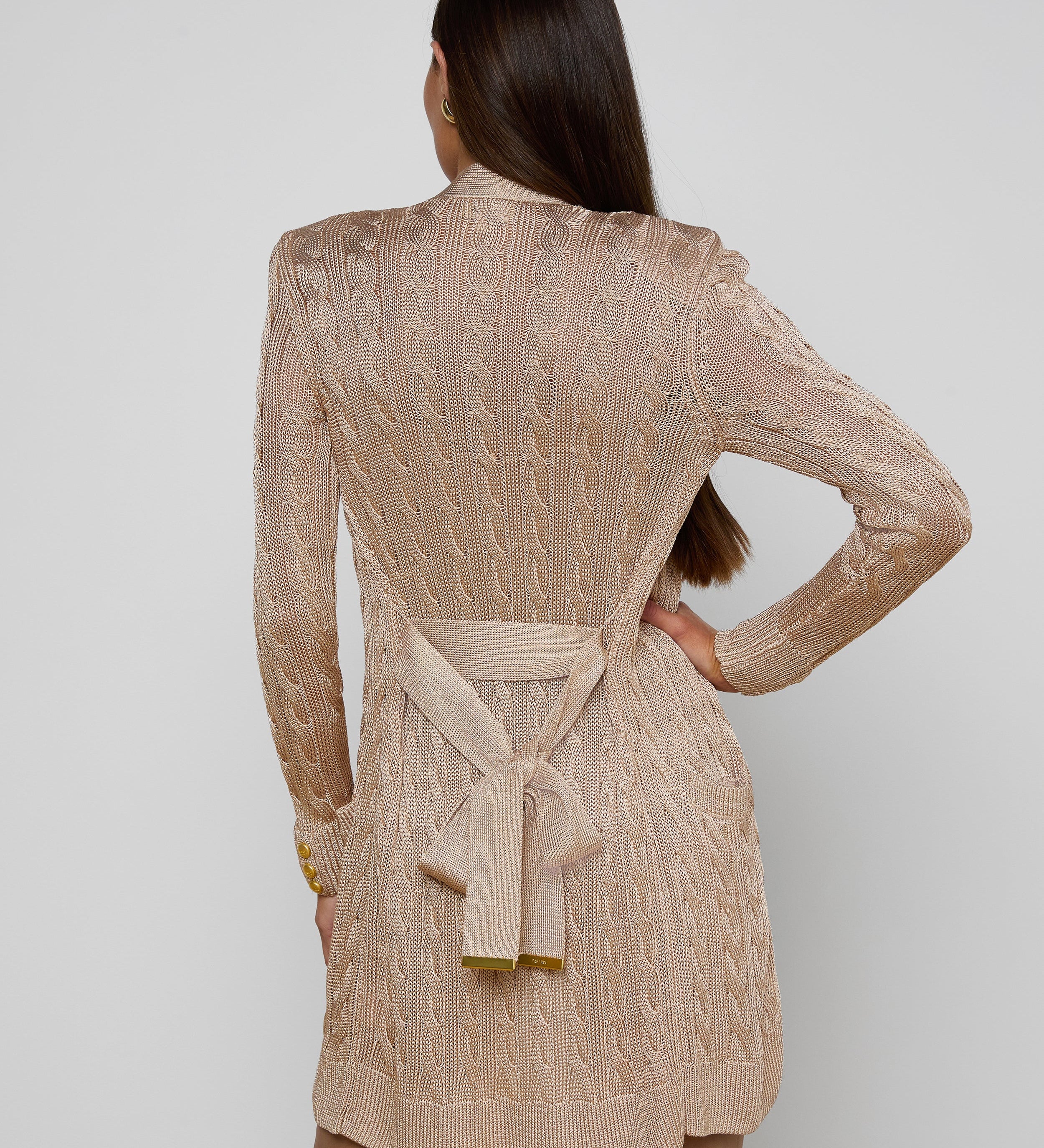 L'AGENCE - Penelope Cabled Cardigan