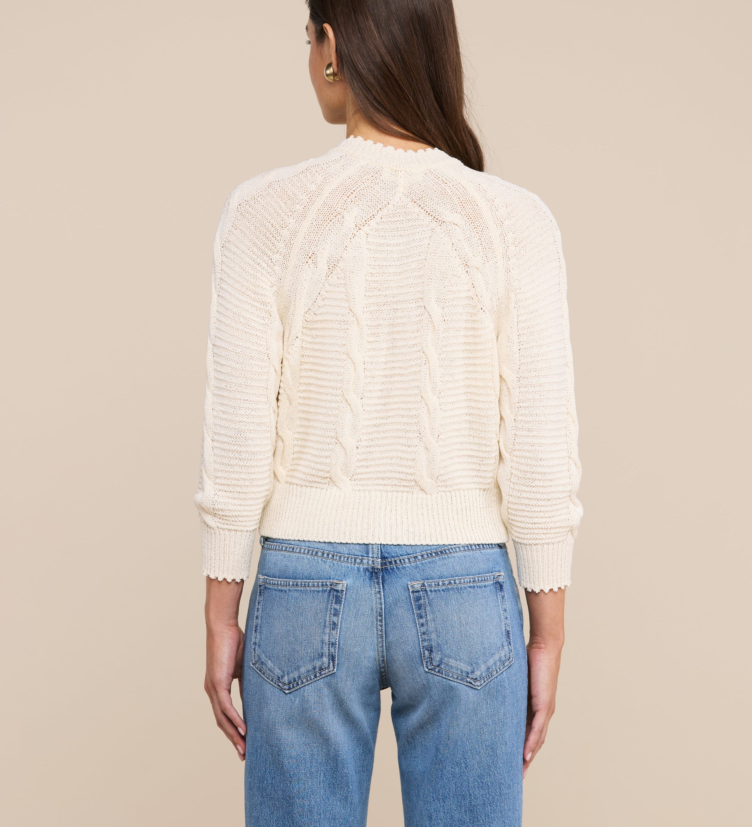 L'AGENCE - Darcy Cable Knit Cardigan