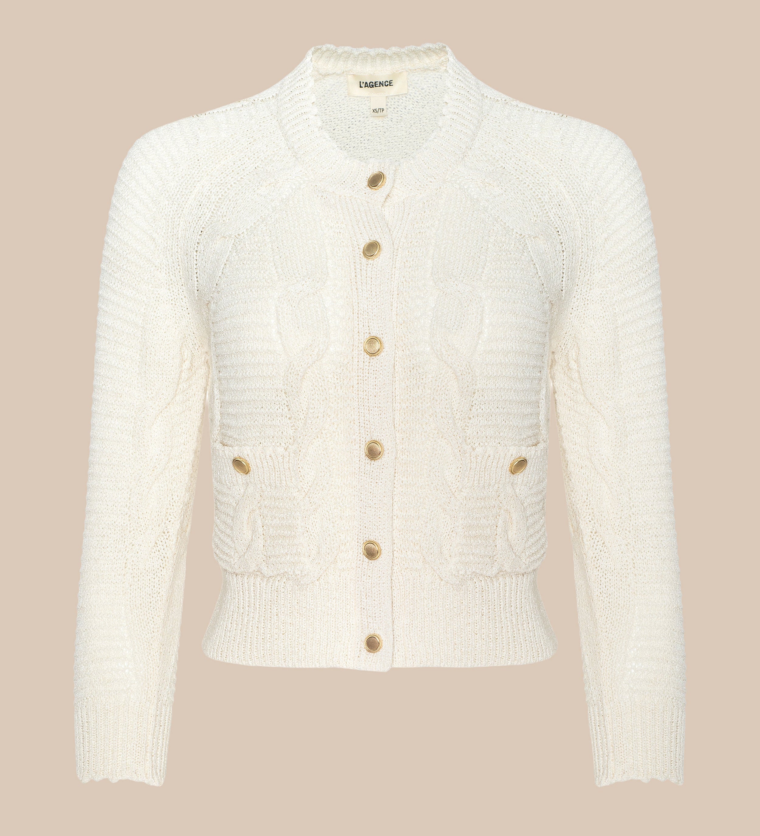 L'AGENCE - Darcy Cable Knit Cardigan