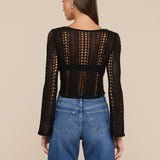L'AGENCE - Orine Pointelle Knit Top