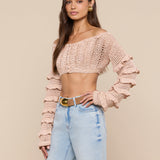 L'AGENCE - Fey Crocheted Top