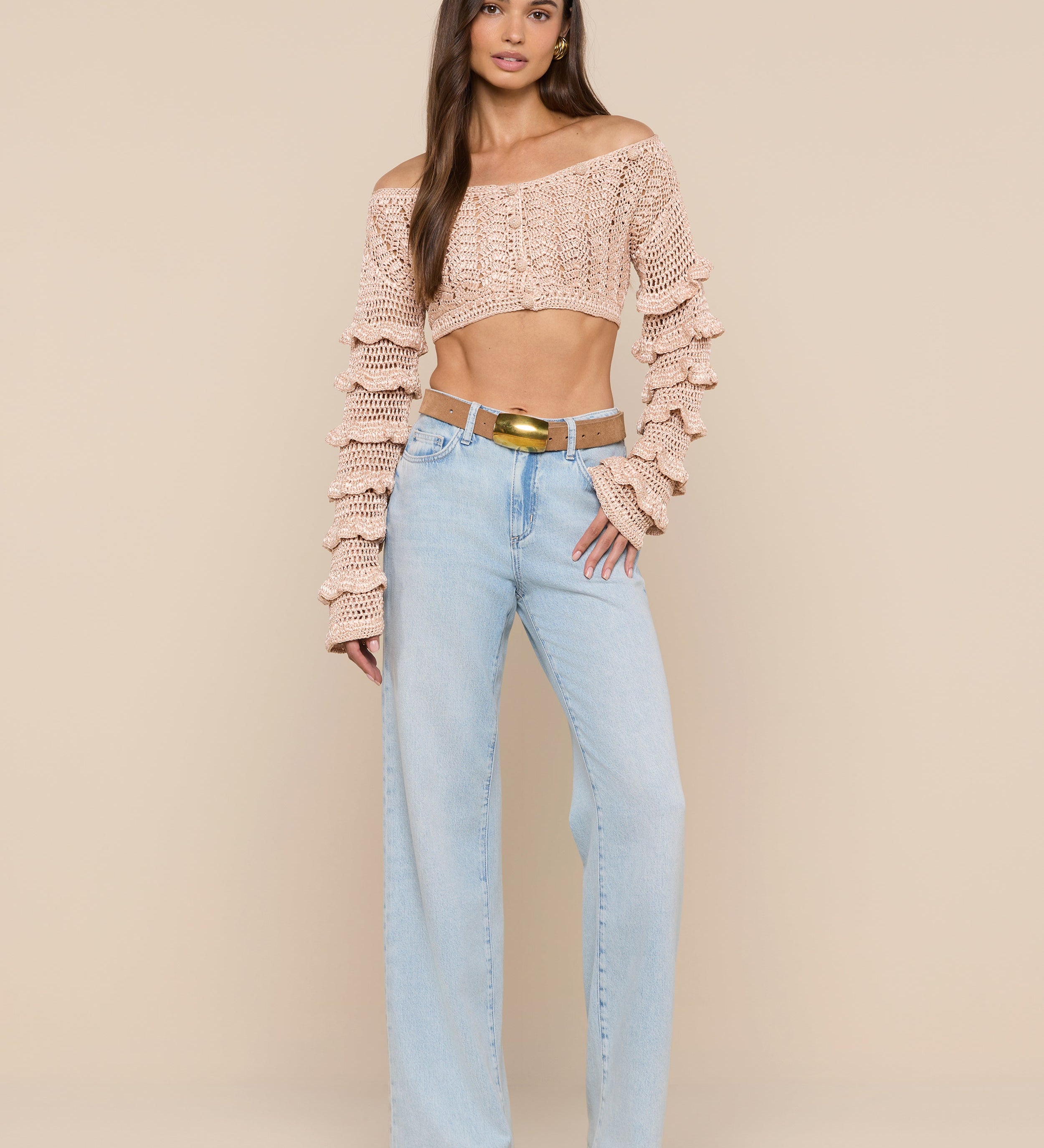 L'AGENCE - Fey Crocheted Top